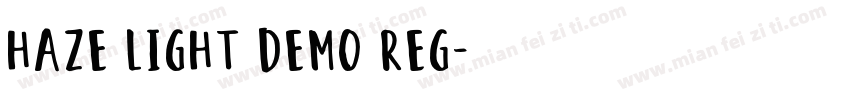 Haze Light Demo Reg字体转换